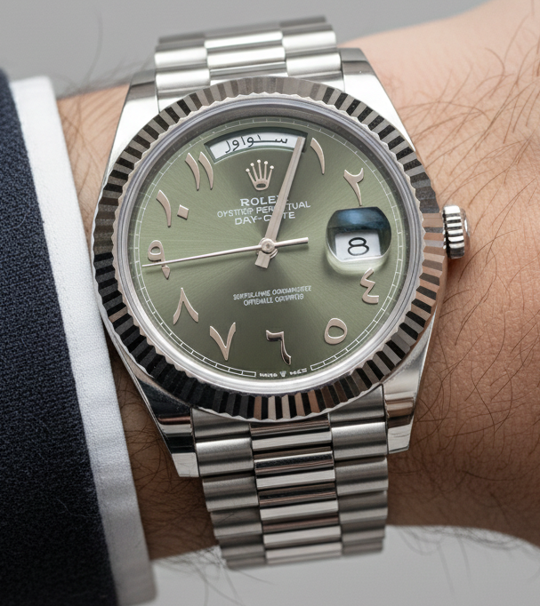 MEN’S ROLEX DAY-DATE AUTOMATIC WHITE
