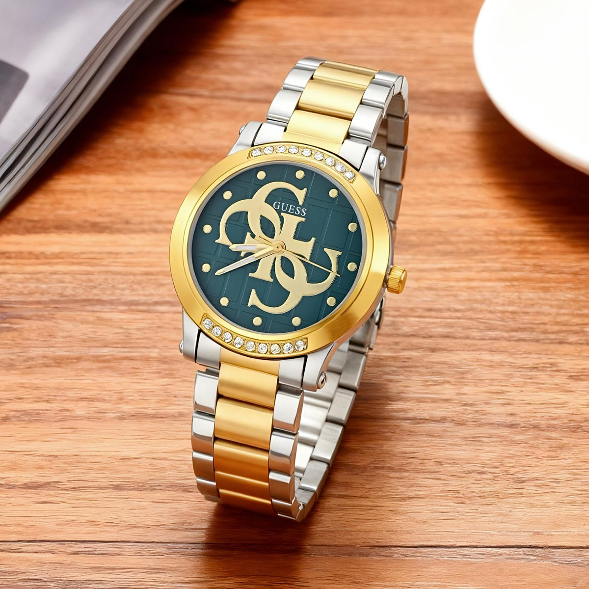 GUESS ANNETTE WOMEN’S TWO-TONE STAINLESS STEEL WATCH