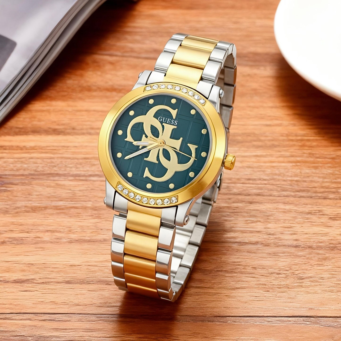 GUESS ANNETTE WOMEN’S TWO-TONE STAINLESS STEEL WATCH