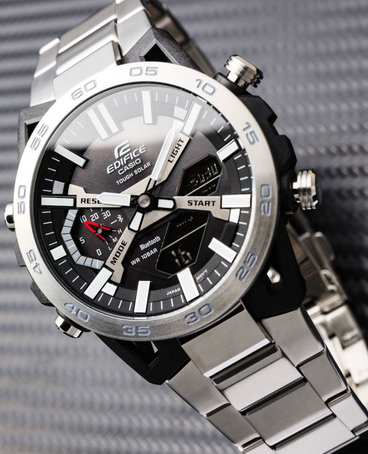 CASIO EDIFICE ECB-2000 MEN'S WATCH – SPORT CHRONOGRAPH WITH STAINLESS STEEL BRACELET