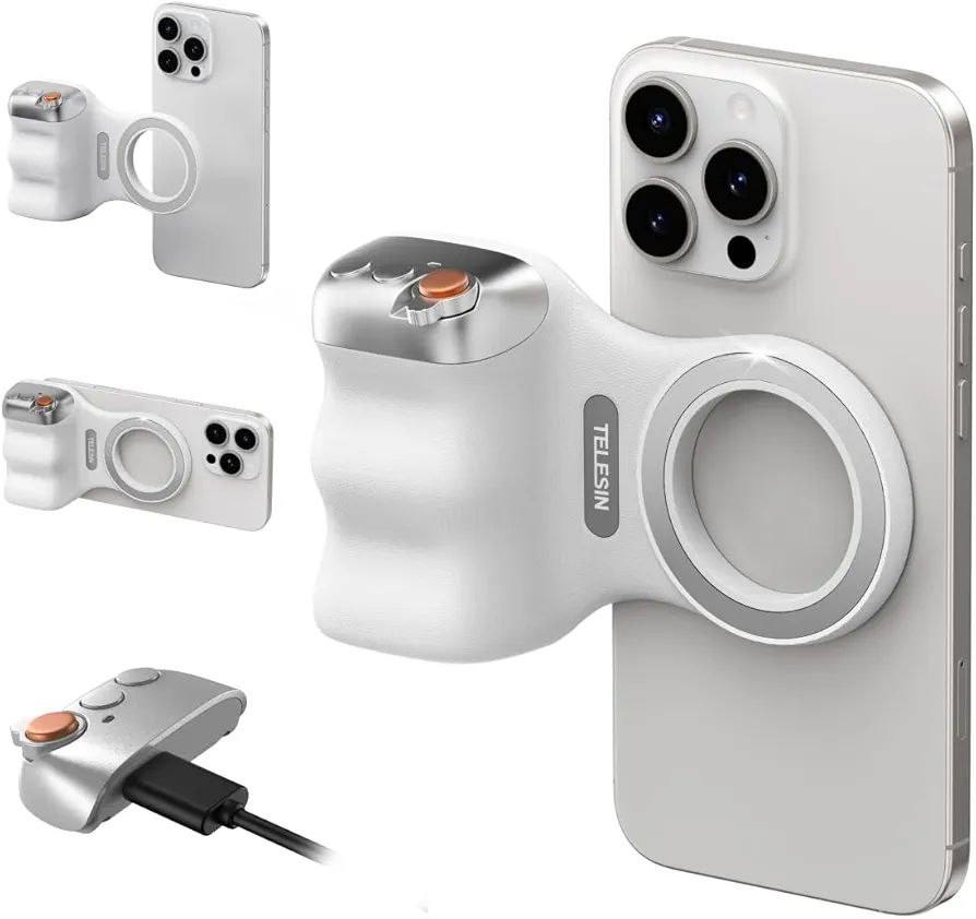 SHOT MAGNETIC PHONE CAMERA DSLR STYLE SHUTTER GRIP