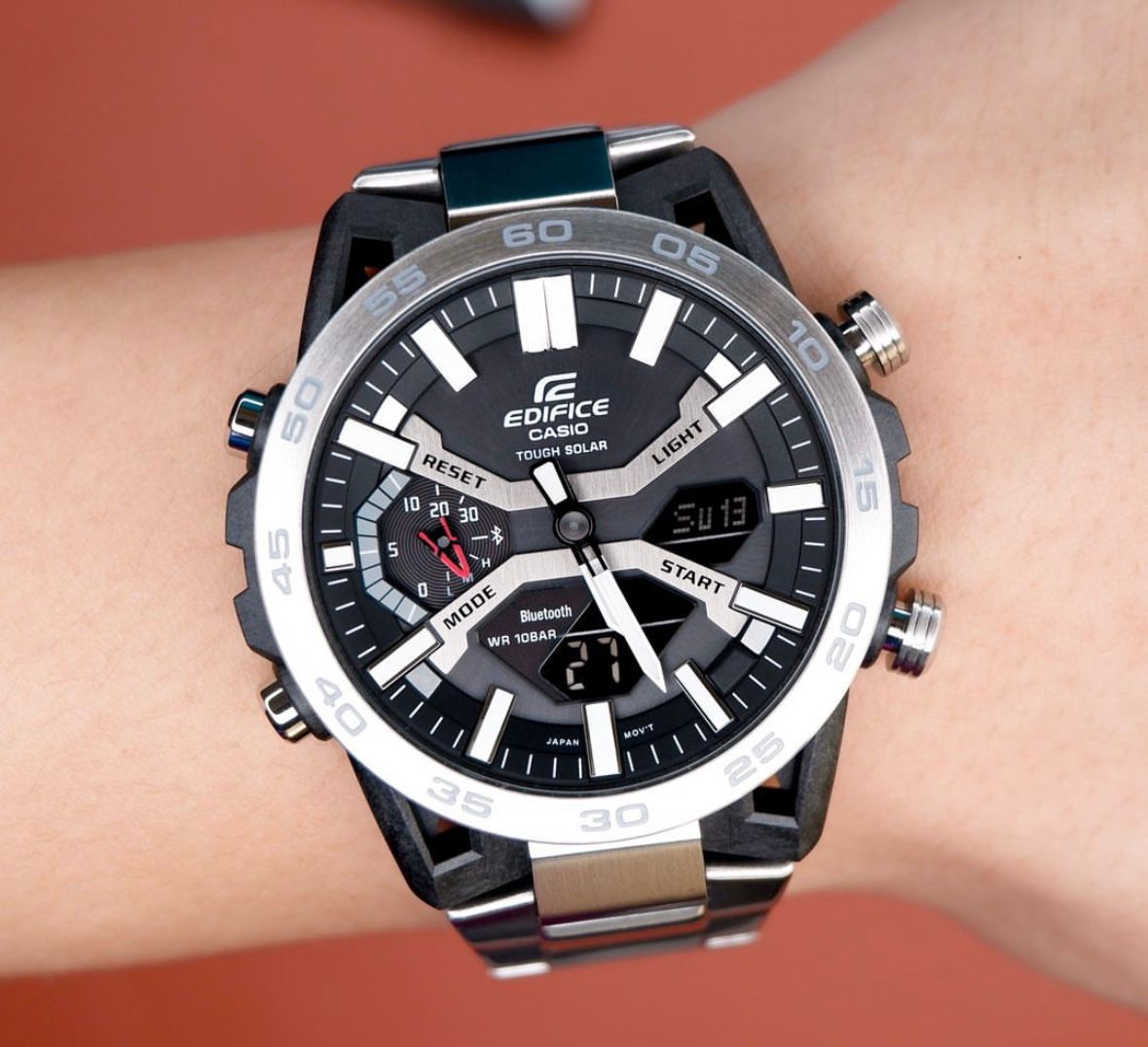 CASIO EDIFICE ECB-2000 MEN'S WATCH – SPORT CHRONOGRAPH WITH STAINLESS STEEL BRACELET