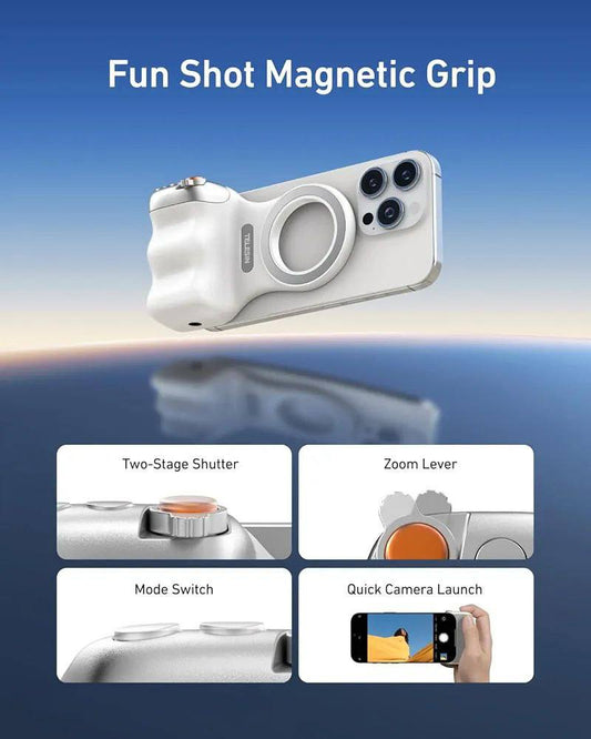 SHOT MAGNETIC PHONE CAMERA DSLR STYLE SHUTTER GRIP