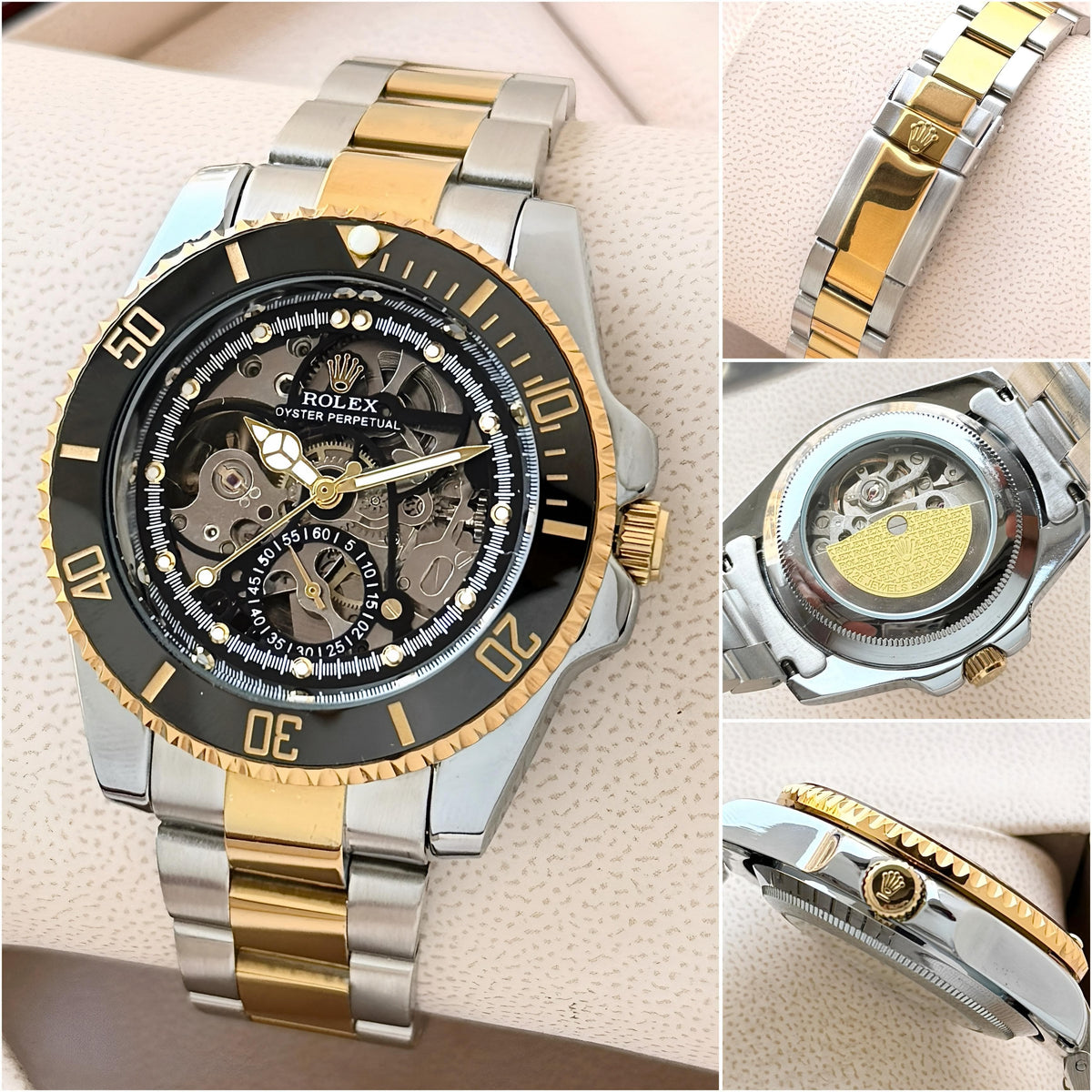 ROLEX SUBMARINER SKELETON AUTOMATIC WATCH