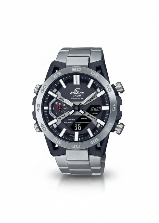 CASIO EDIFICE ECB-2000 MEN'S WATCH – SPORT CHRONOGRAPH WITH STAINLESS STEEL BRACELET