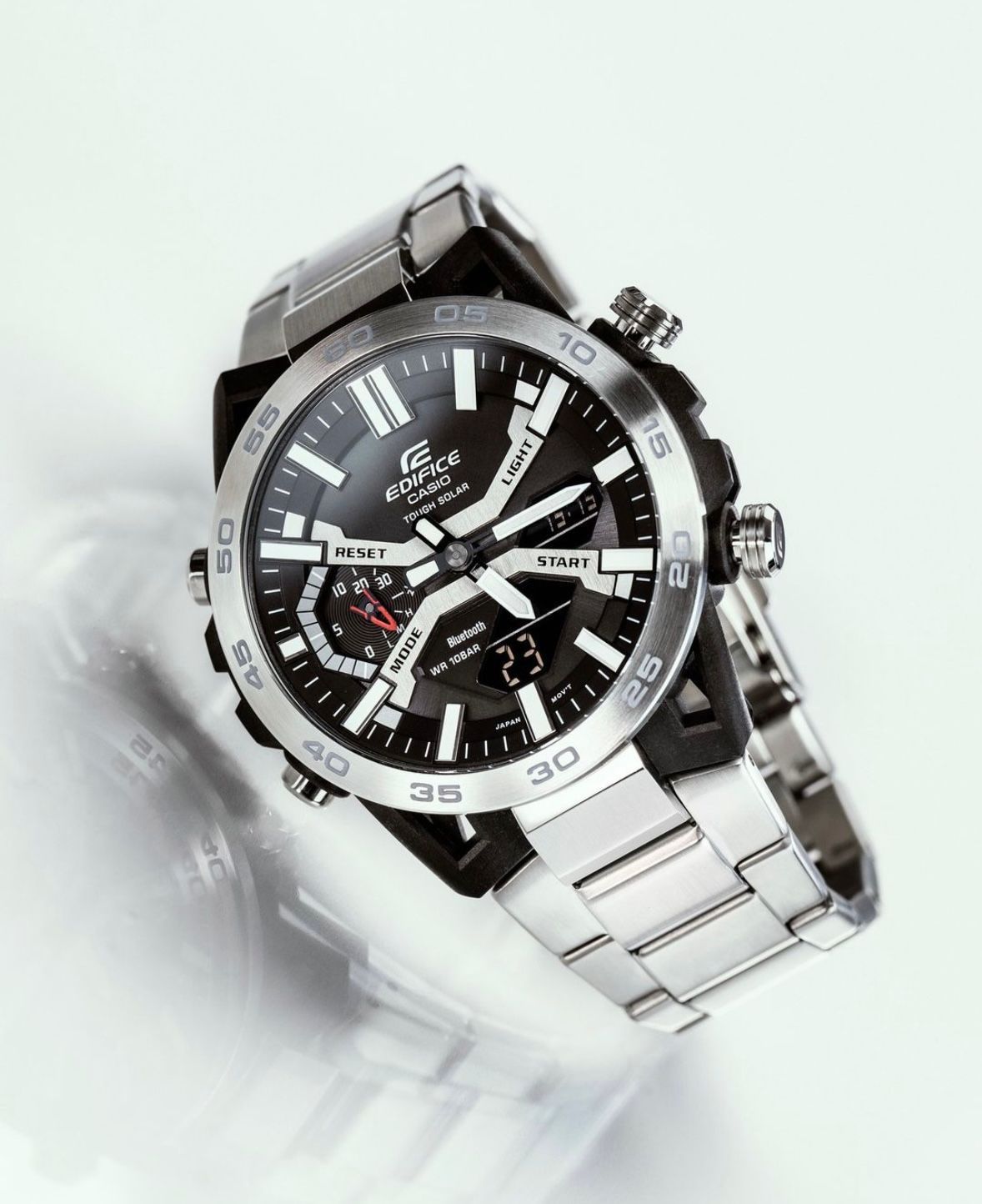 CASIO EDIFICE ECB-2000 MEN'S WATCH – SPORT CHRONOGRAPH WITH STAINLESS STEEL BRACELET