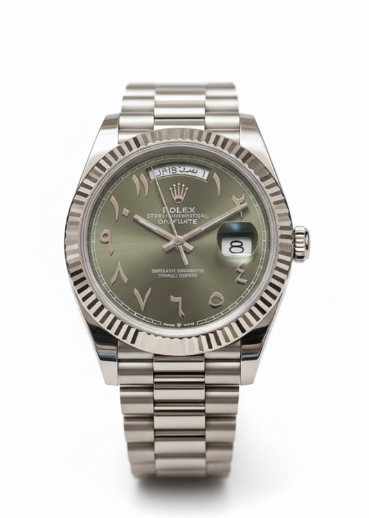 MEN’S ROLEX DAY-DATE AUTOMATIC WHITE