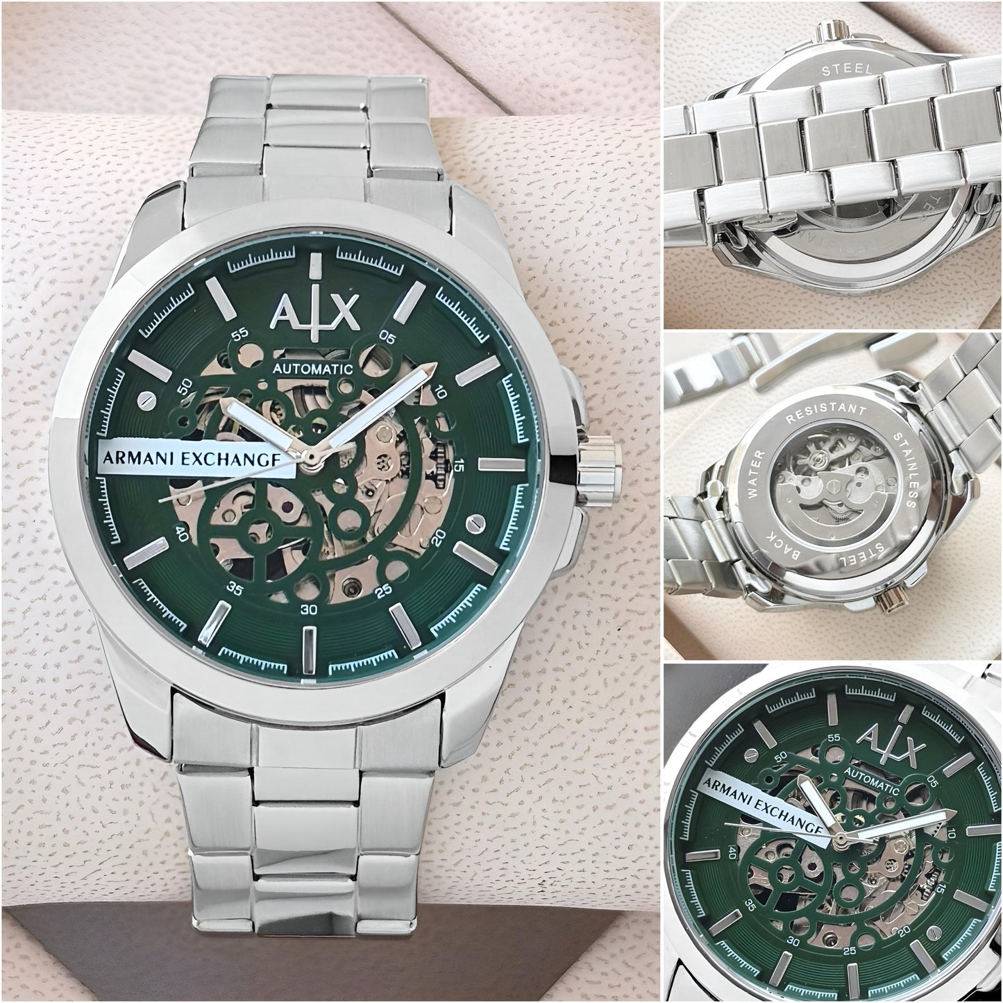 ARMANI EXCHANGE HAMPTON AUTOMATIC SKELETON