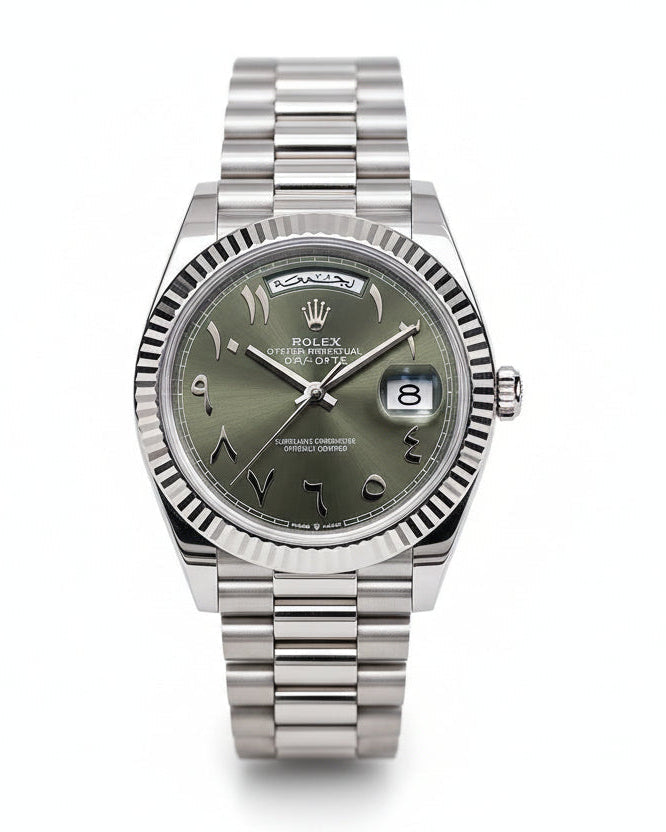 MEN’S ROLEX DAY-DATE AUTOMATIC WHITE