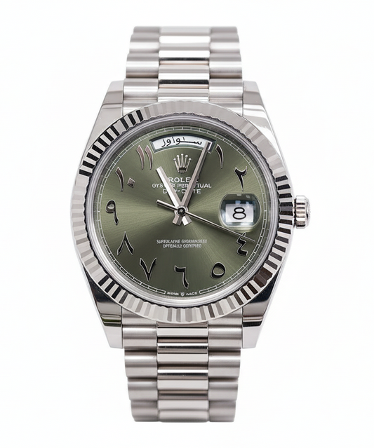 MEN’S ROLEX DAY-DATE AUTOMATIC WHITE