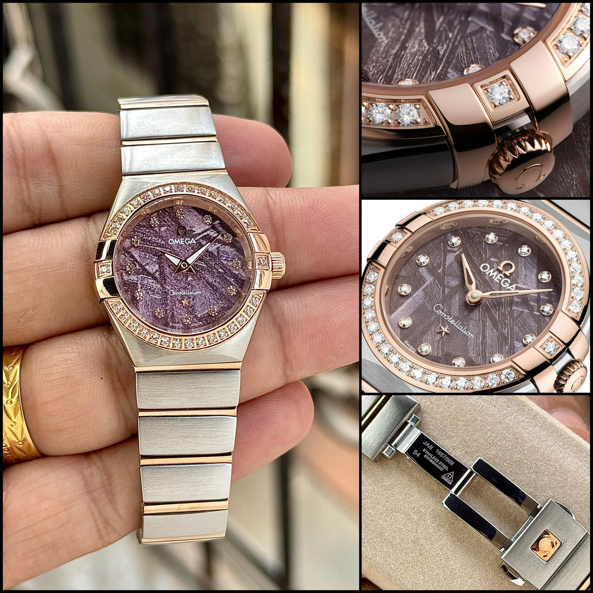 Omega Constellation Women’s Luxury Watch – 28mm Diamond Dial, Stainless Steel BraceletOmega Constellation