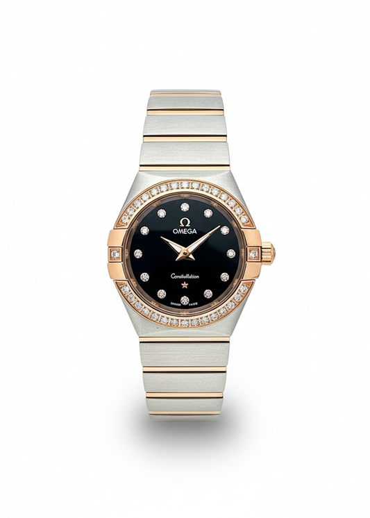 Omega Constellation Women’s Luxury Watch – 28mm Diamond Dial, Stainless Steel BraceletOmega Constellation
